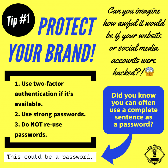 Web Tip #1 - Protect Your Brand!